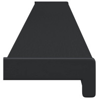 Produktbild för Fönsterbräda Antracit med träkorn 160 x 15 x 4,5 cm PVC