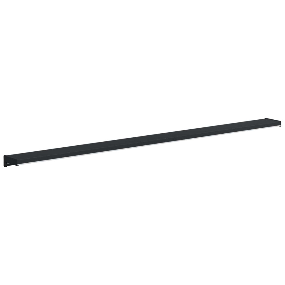 Produktbild för Fönsterbräda Antracit med träkorn 160 x 15 x 4,5 cm PVC