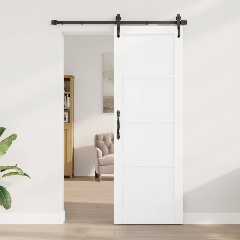 Produktbild för Inredningsdörr Vit 73,5 x 211 cm Plywood