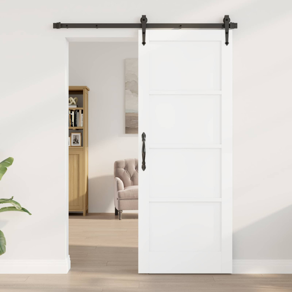 Produktbild för Inredningsdörr Vit 78 x 202 cm Plywood