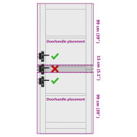 Produktbild för Inredningsdörr Vit 83 x 211 cm Plywood