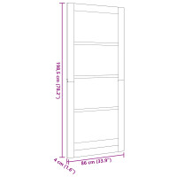 Produktbild för Inredningsdörr Vit 86 x 198,5 cm Plywood