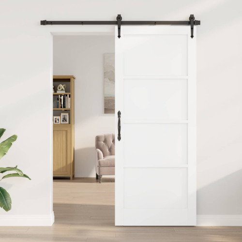 vidaXL Inredningsdörr Vit 86 x 211 cm Plywood