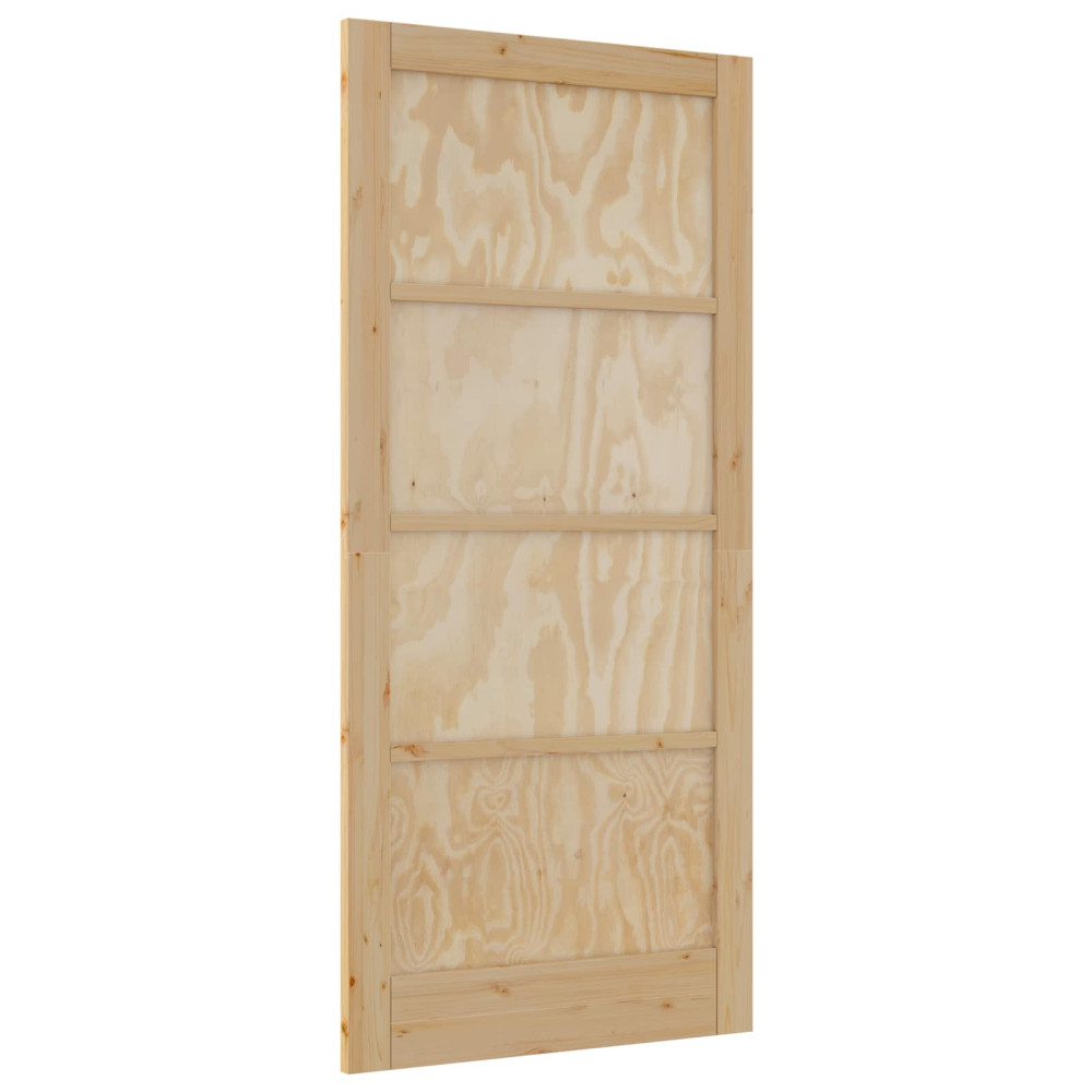 Produktbild för Inredningsdörr Naturlig 93 x 202 cm Plywood