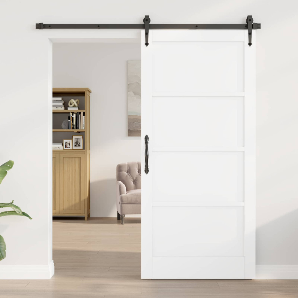Produktbild för Inredningsdörr Vit 93 x 202 cm Plywood