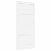 Produktbild för Inredningsdörr Vit 93 x 202 cm Plywood