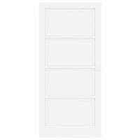 Produktbild för Inredningsdörr Vit 93 x 202 cm Plywood
