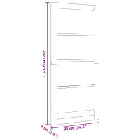 Produktbild för Inredningsdörr Vit 93 x 202 cm Plywood
