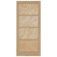 Produktbild för Inredningsdörr Naturlig 93 x 211 cm Plywood