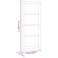Produktbild för Inredningsdörr Naturlig 93 x 211 cm Plywood