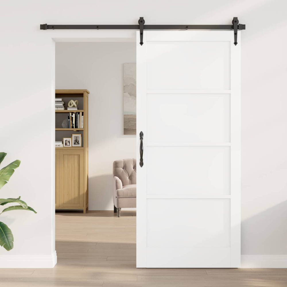 Produktbild för Inredningsdörr Vit 93 x 211 cm Plywood