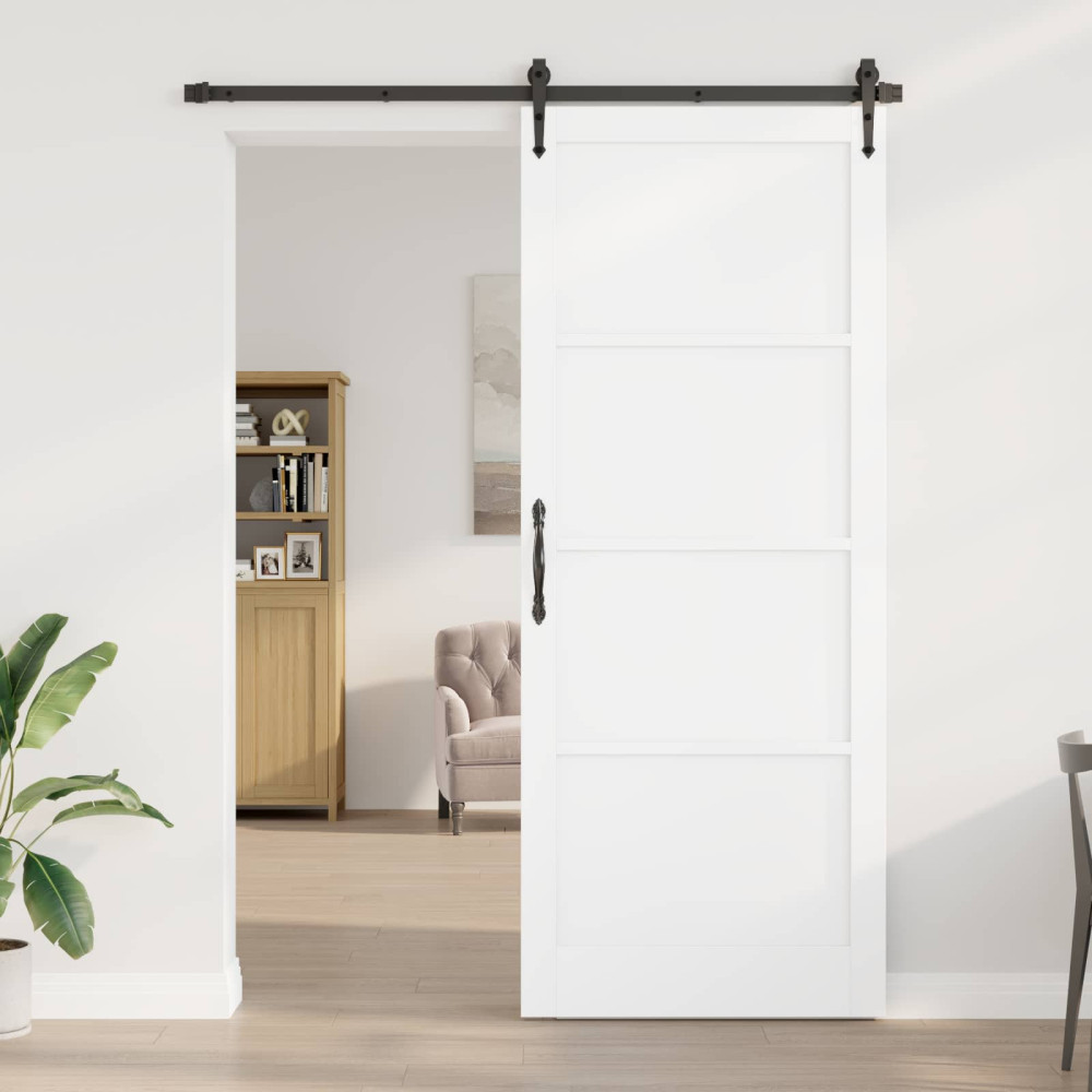 Produktbild för Inredningsdörr Vit 93 x 232 cm Plywood