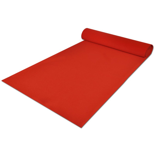 vidaXL Matta Röd 1 x 10 m Polyester