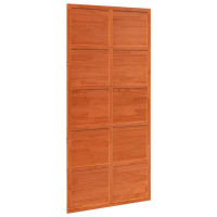 Produktbild för Ladugårdsdörr Vaxad brun 100 x 208 cm Massiv furu