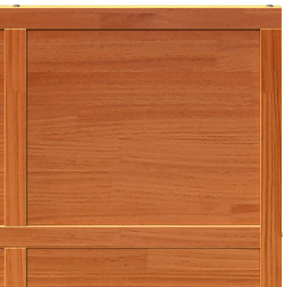 Produktbild för Ladugårdsdörr Vaxad brun 100 x 208 cm Massiv furu