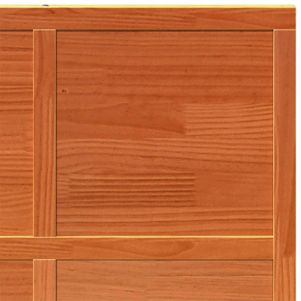 Produktbild för Ladugårdsdörr Vaxad brun 90 x 208 cm Massiv furu