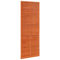 Produktbild för Ladugårdsdörr Vaxad brun 80 x 208 cm Massiv furu