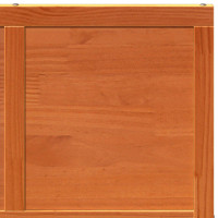 Produktbild för Ladugårdsdörr Vaxad brun 80 x 208 cm Massiv furu