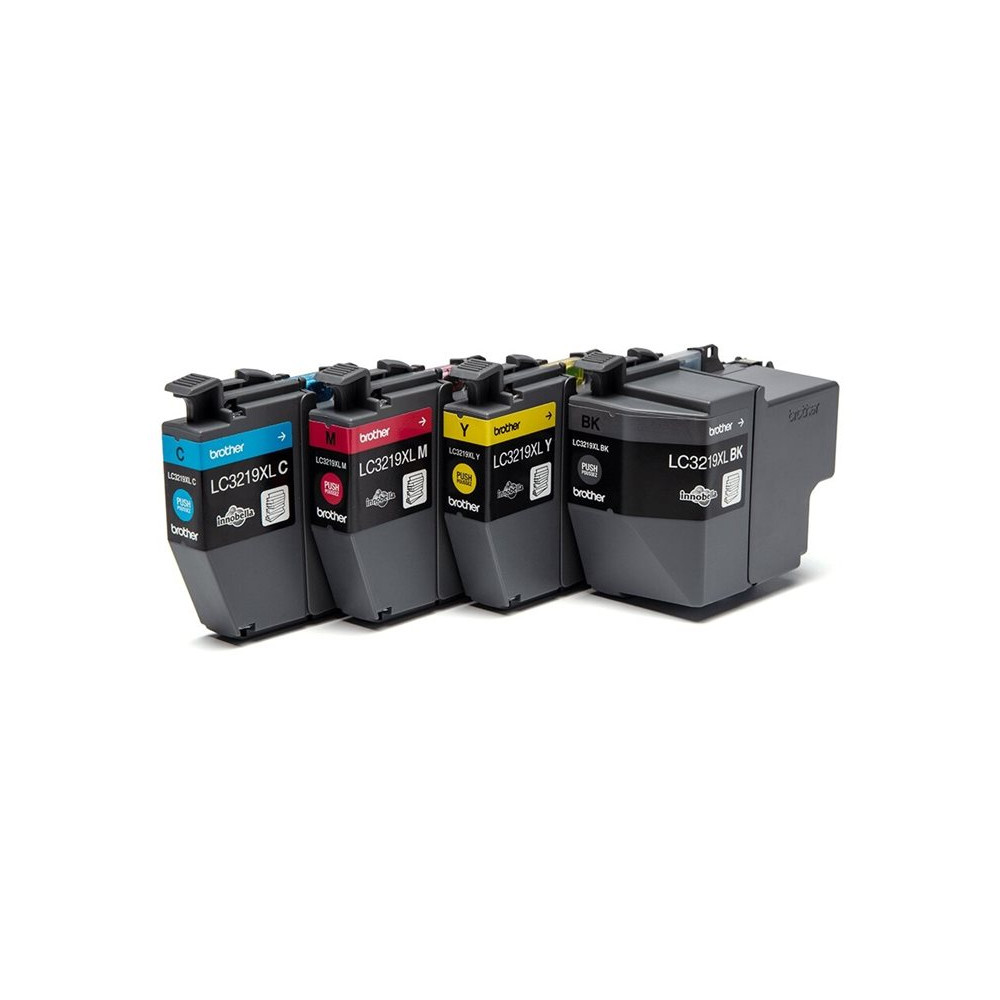 Produktbild för Brother LC3219XL Value Pack - 4-pack - XL - svart, gul, cyan, magenta - original - bläckpatron