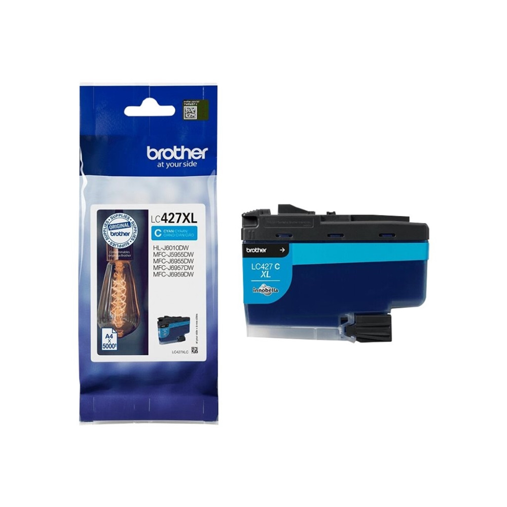 Produktbild för Brother LC427XLC - hög kapacitet - cyan - original - bläckpatron