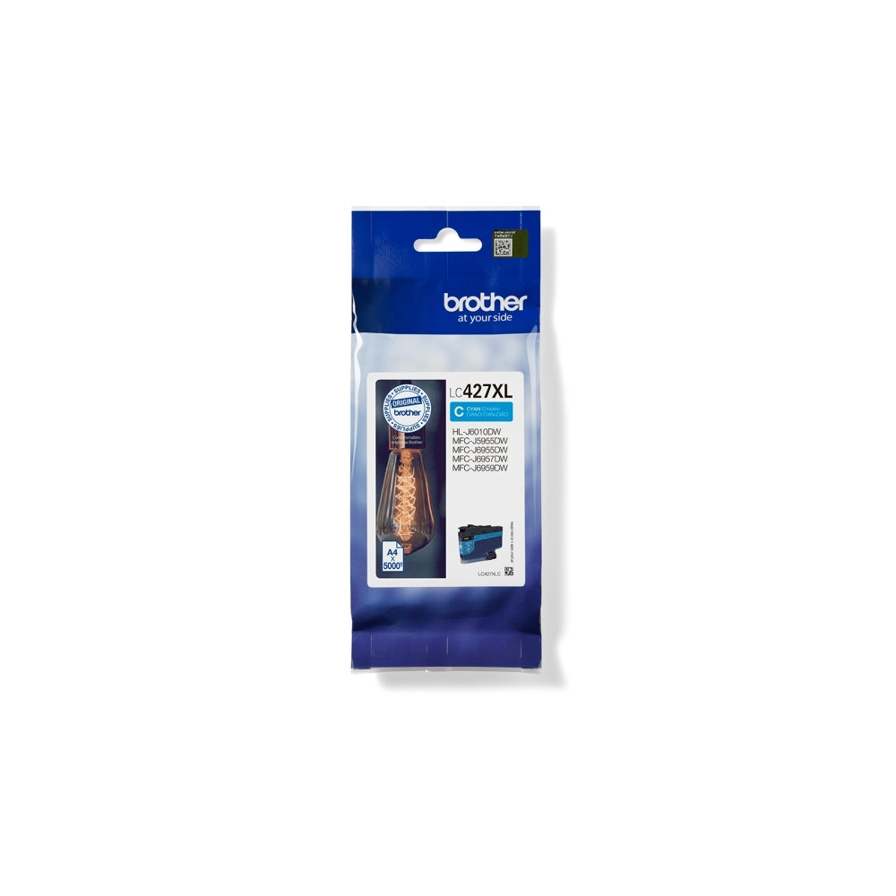 Produktbild för Brother LC427XLC - hög kapacitet - cyan - original - bläckpatron