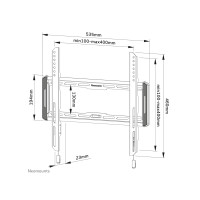 Produktbild för Neomounts WL30-550BL14 monteringssats - för LCD-display