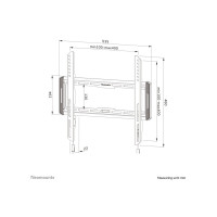 Produktbild för Neomounts WL30-550BL14 monteringssats - för LCD-display