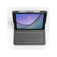 Produktbild för ZAGG Messenger Folio 2 - tangentbord och foliefodral (fodral) - portabel - QWERTY - Nordisk - träkol Inmatningsenhet