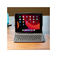 Produktbild för ZAGG Messenger Folio 2 - tangentbord och foliefodral (fodral) - portabel - QWERTY - Nordisk - träkol Inmatningsenhet