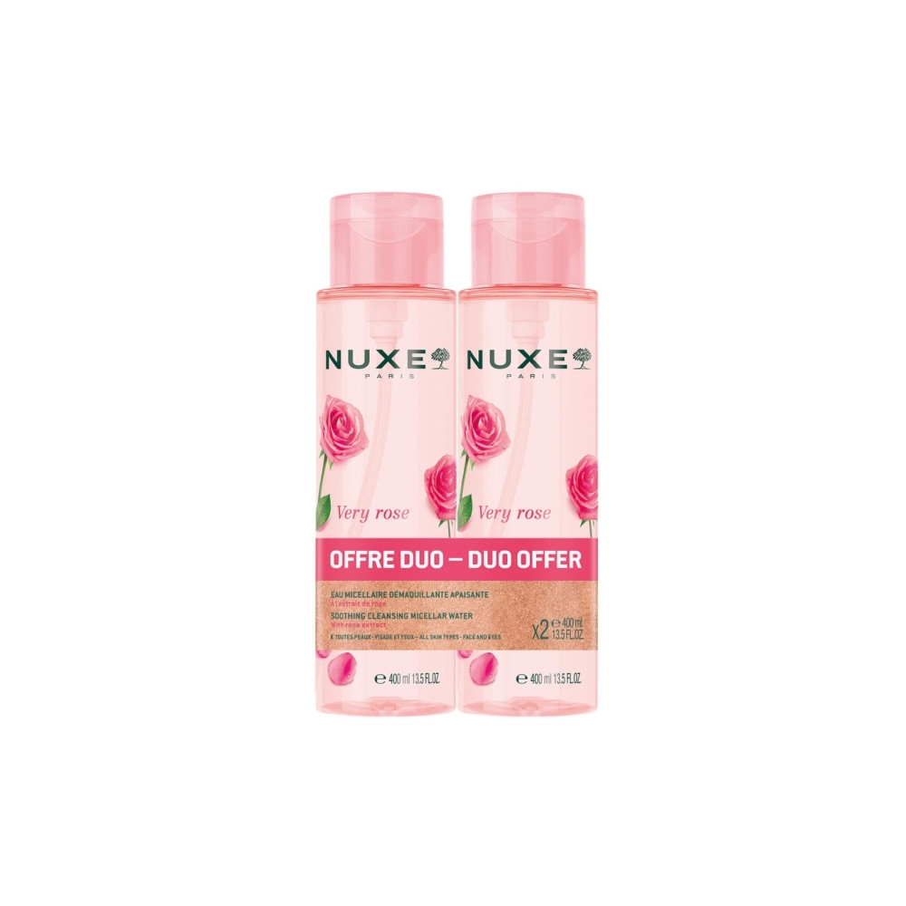 Produktbild för Nuxe Duo-set Very Rose, Cleansing & Soothing Micellar Water...