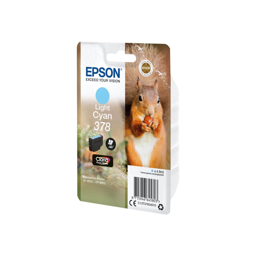 Produktbild för Epson 378 - ljus cyan - original - bläckpatron