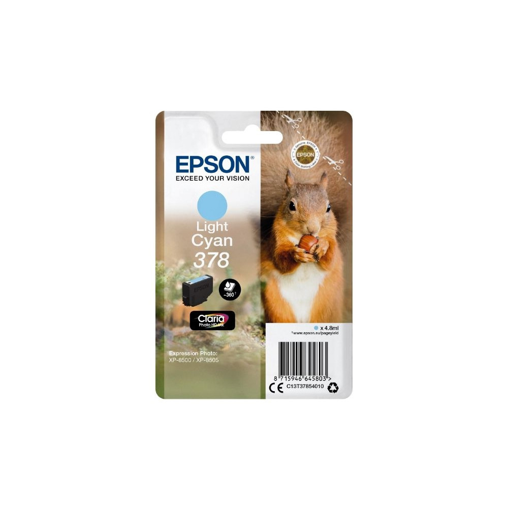 Produktbild för Epson 378 - ljus cyan - original - bläckpatron