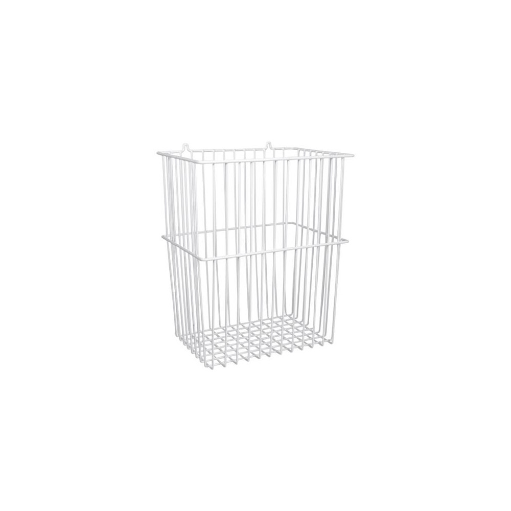 Produktbild för Trådställ vit för avfall 40x34x23 cm, förberett för väggmont...