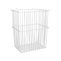 Produktbild för Trådställ vit för avfall 40x34x23 cm, förberett för väggmont...