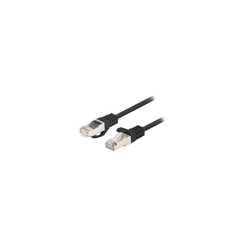 Produktbild för Lanberg patch-kabel - svart, RAL 9004