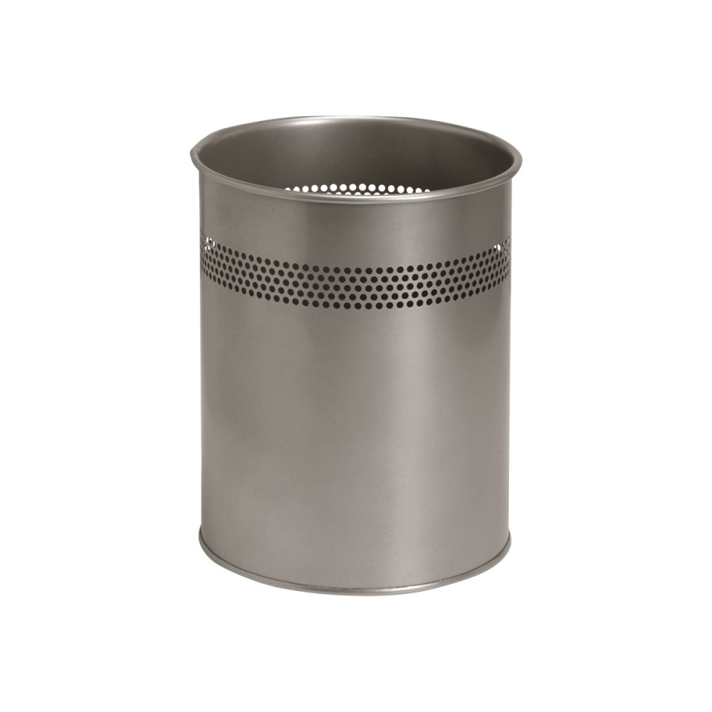 Produktbild för TWINCO A/S - avfallskorg - 15 L - metall - silver