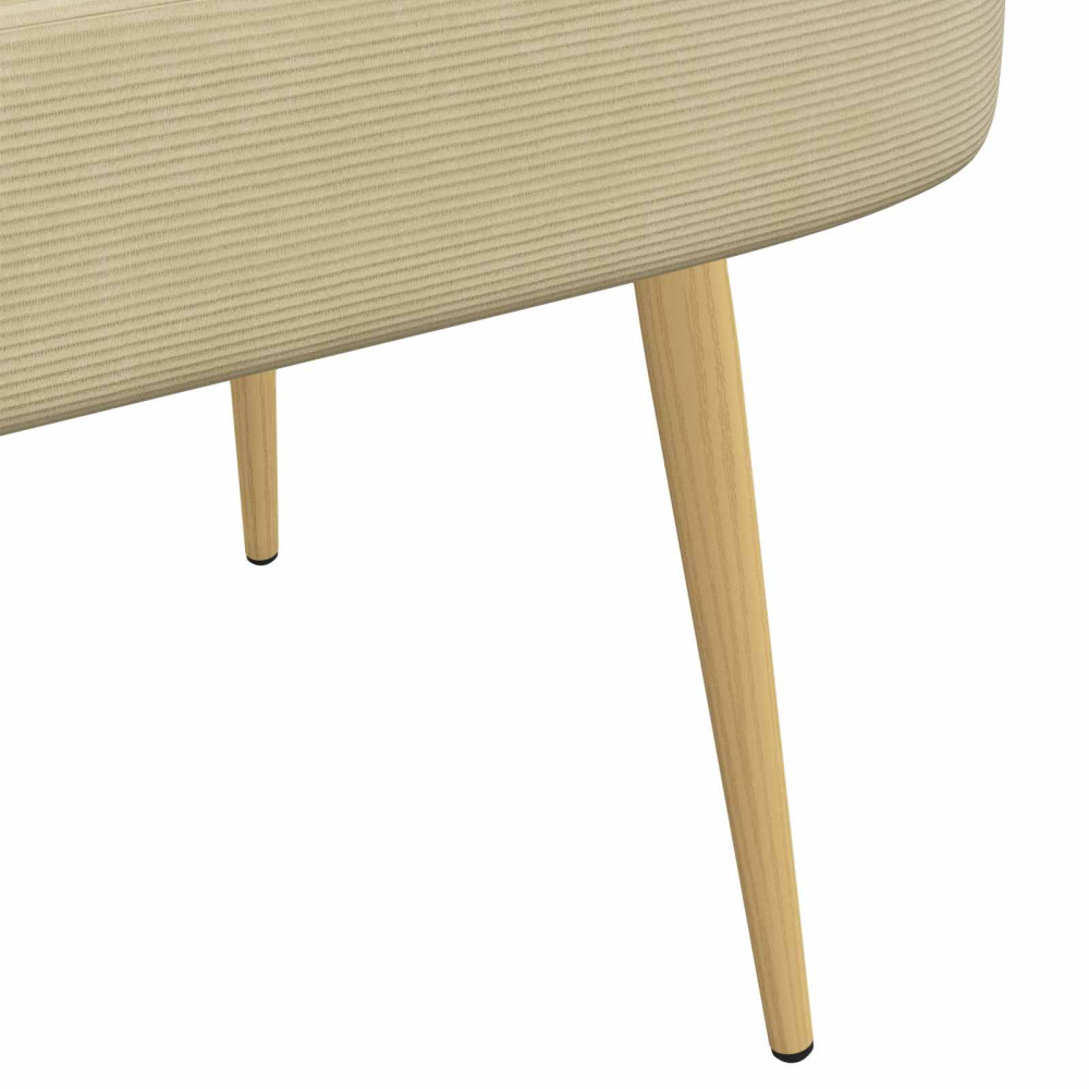Produktbild för Klädd bänk med ryggstöd Ljusgrön-grå 110 x 60 x 76 cm