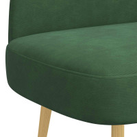 Produktbild för Klädd bänk med ryggstöd Jungelgrön 110 x 60 x 76 cm