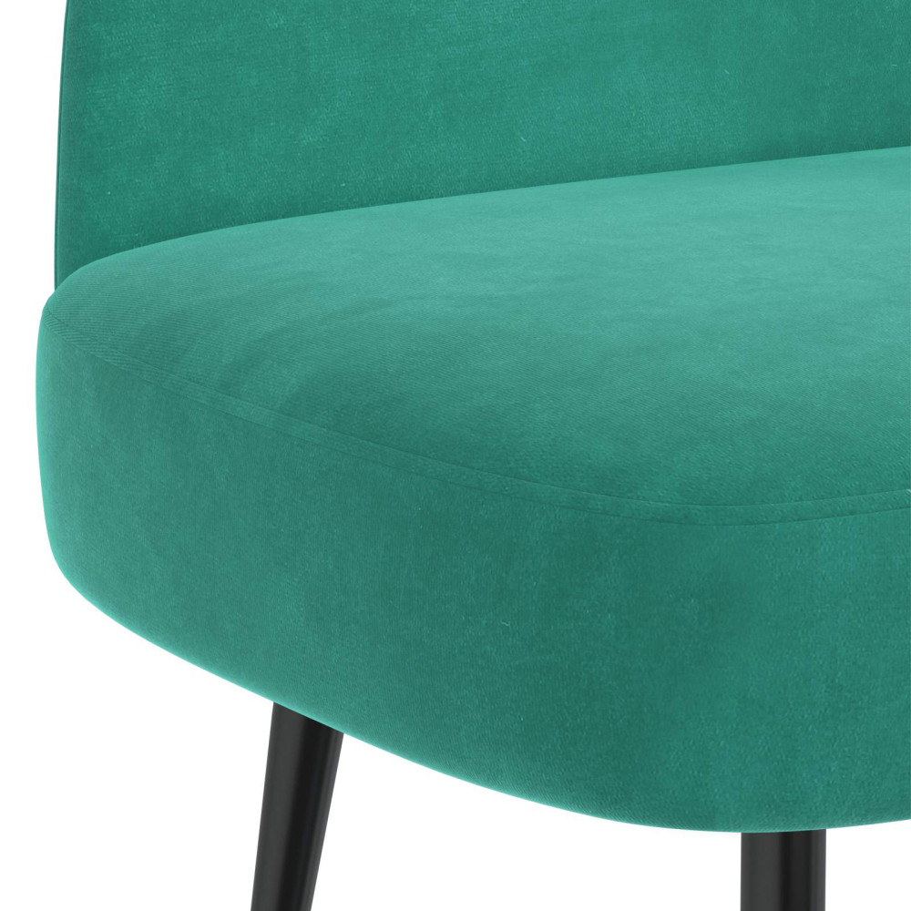 Produktbild för Klädd bänk med ryggstöd Turkos 110 x 60 x 76 cm Sammet