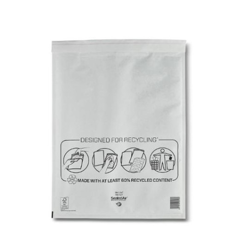 Sealed Air Bubbelpåse K/7 350x470mm vit 100/fp