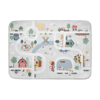 Produktbild för Lekmatta Bondgård 130x180cm