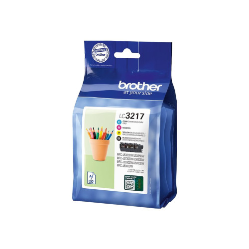 Brother Brother LC3217 Value Pack - 4-pack - svart, gul, cyan, magenta - original - bläckpatron