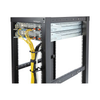Produktbild för StarTech.com 1U Vertical 2.2 x 3.9in Server Rack Cable Management D-Ring Hook w/ Flexible Opening - Network Rack-Mount Cord Organizer Ring (CMHOOK1U) - kabelhanteringsring - 1U