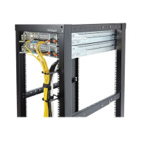 Produktbild för StarTech.com 1U Vertical 2.2 x 3.9in Server Rack Cable Management D-Ring Hook w/ Flexible Opening - Network Rack-Mount Cord Organizer Ring (CMHOOK1U) - kabelhanteringsring - 1U