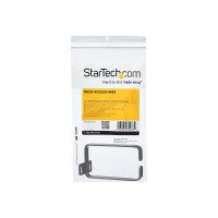 Produktbild för StarTech.com 1U Vertical 2.2 x 3.9in Server Rack Cable Management D-Ring Hook w/ Flexible Opening - Network Rack-Mount Cord Organizer Ring (CMHOOK1U) - kabelhanteringsring - 1U