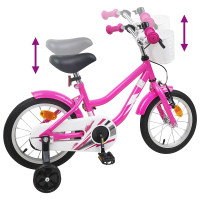 Produktbild för Barncykel 12 Tum för 2-4 åringar Mörkrosa