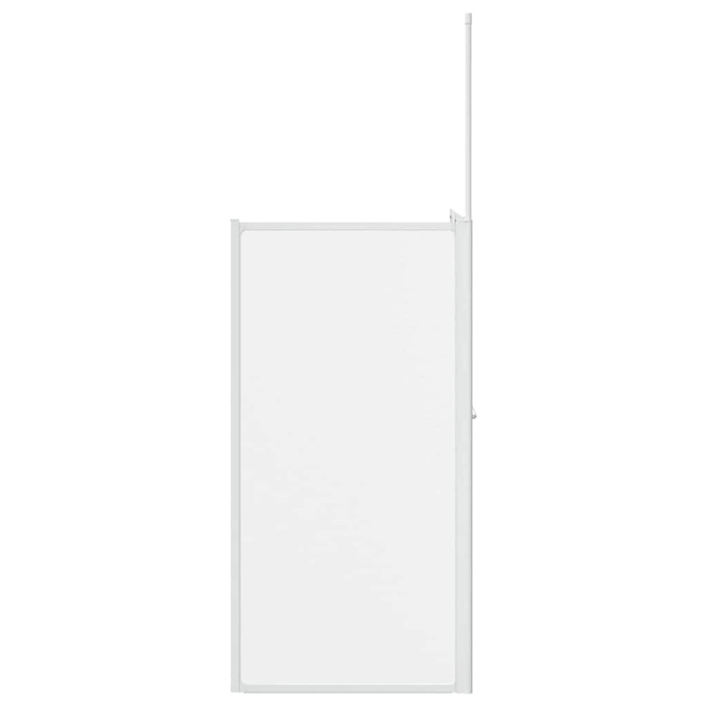 Produktbild för Badskärm Frostat glas 120 x 70 x 137 cm Aluminium
