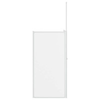 Produktbild för Badskärm Frostat glas 120 x 70 x 137 cm Aluminium