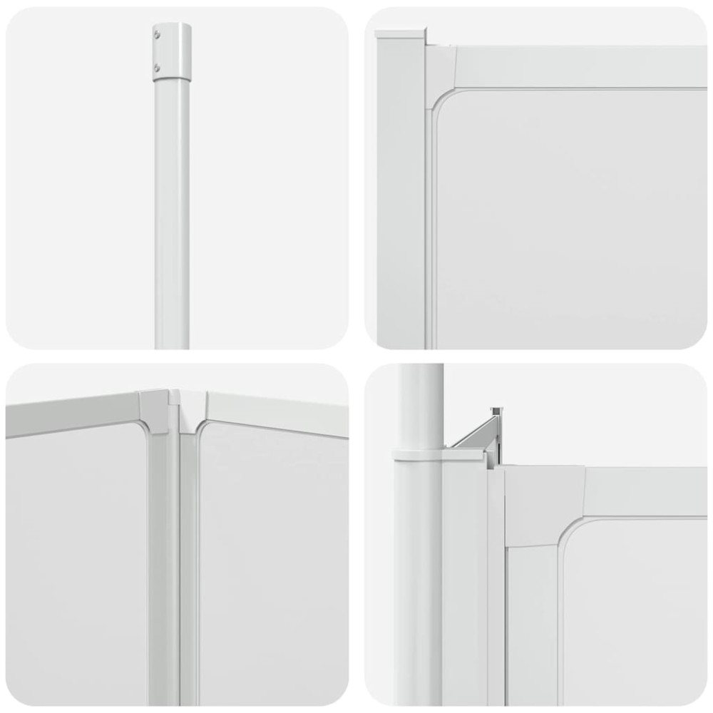 Produktbild för Badskärm Frostat glas 120 x 70 x 137 cm Aluminium