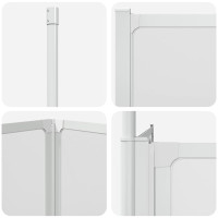 Produktbild för Badskärm Frostat glas 120 x 70 x 137 cm Aluminium